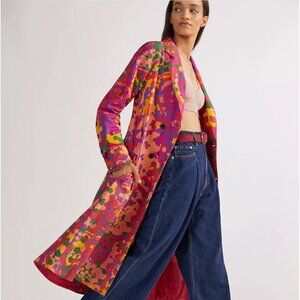 Floral Trench coat